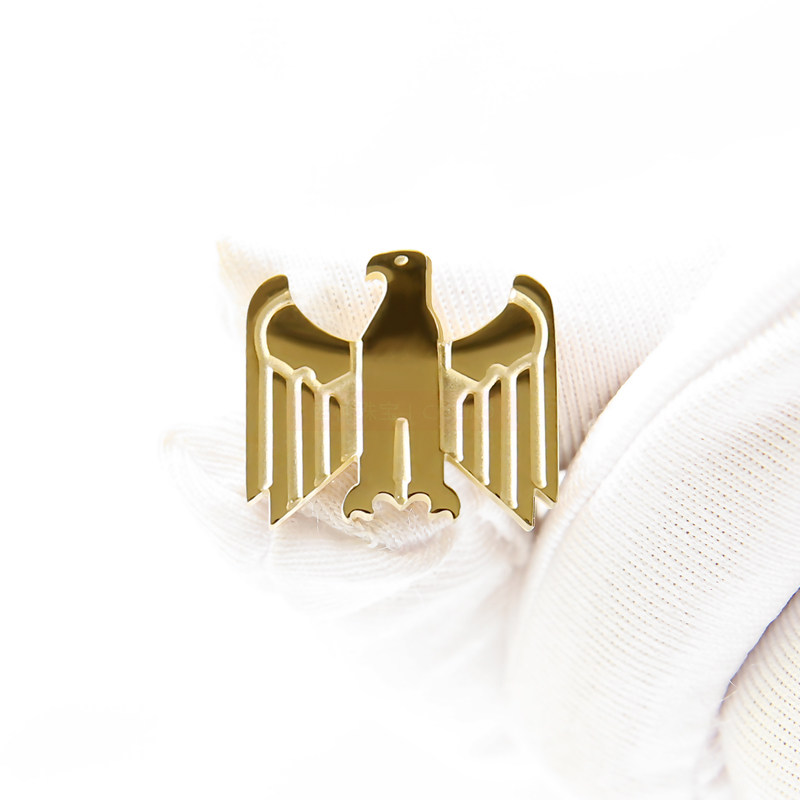 徽章立体雄鹰展翅定做钛钢胸徽领标颁奖饰品胸针