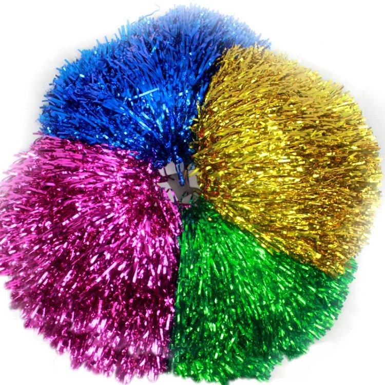 亮片拉花花球啦啦队彩球运动会入场列队加油助威啦啦队彩球