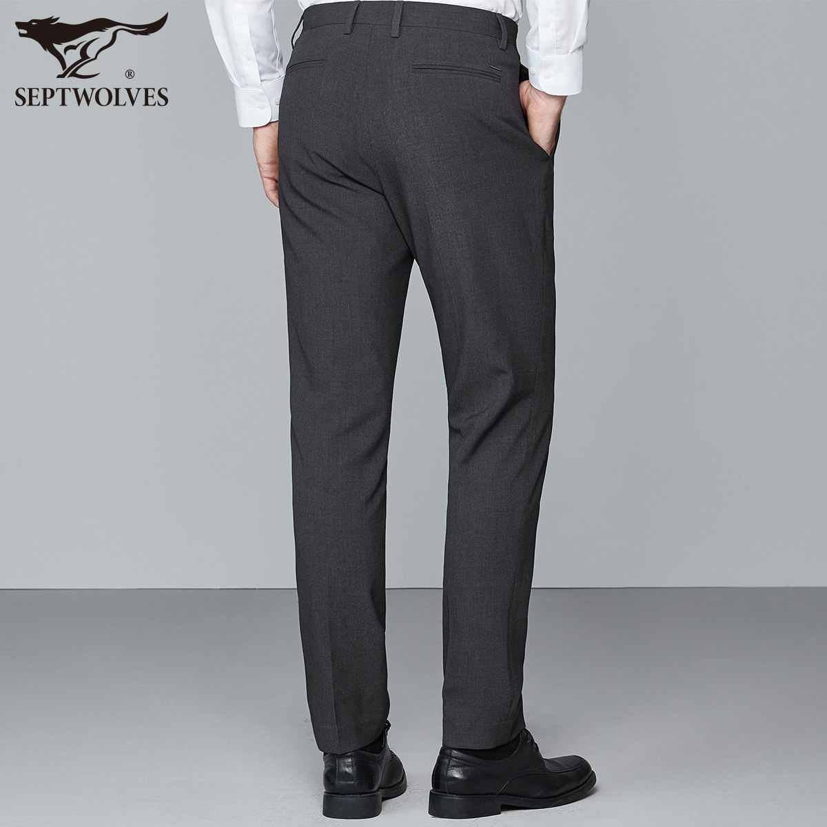 七匹狼商务西裤男士2022年秋季新款中年爸爸休闲西裤