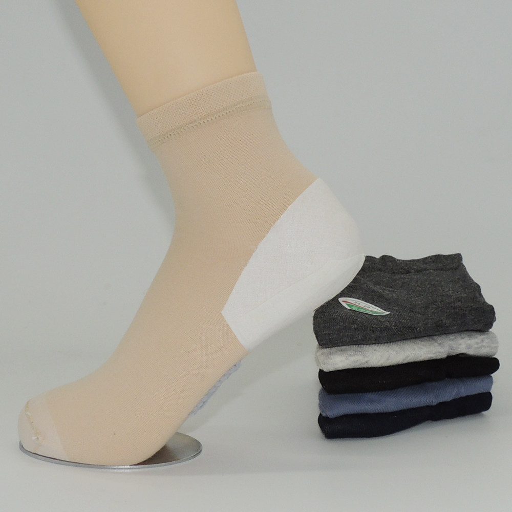 防裂薄款竹社袜女夏季脚后跟干裂袜子足跟裂口短袜