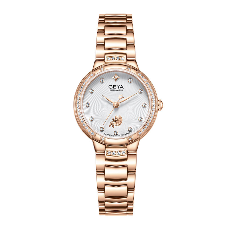 手表geya格雅女款正品女名名牌气质女士轻奢国产腕表