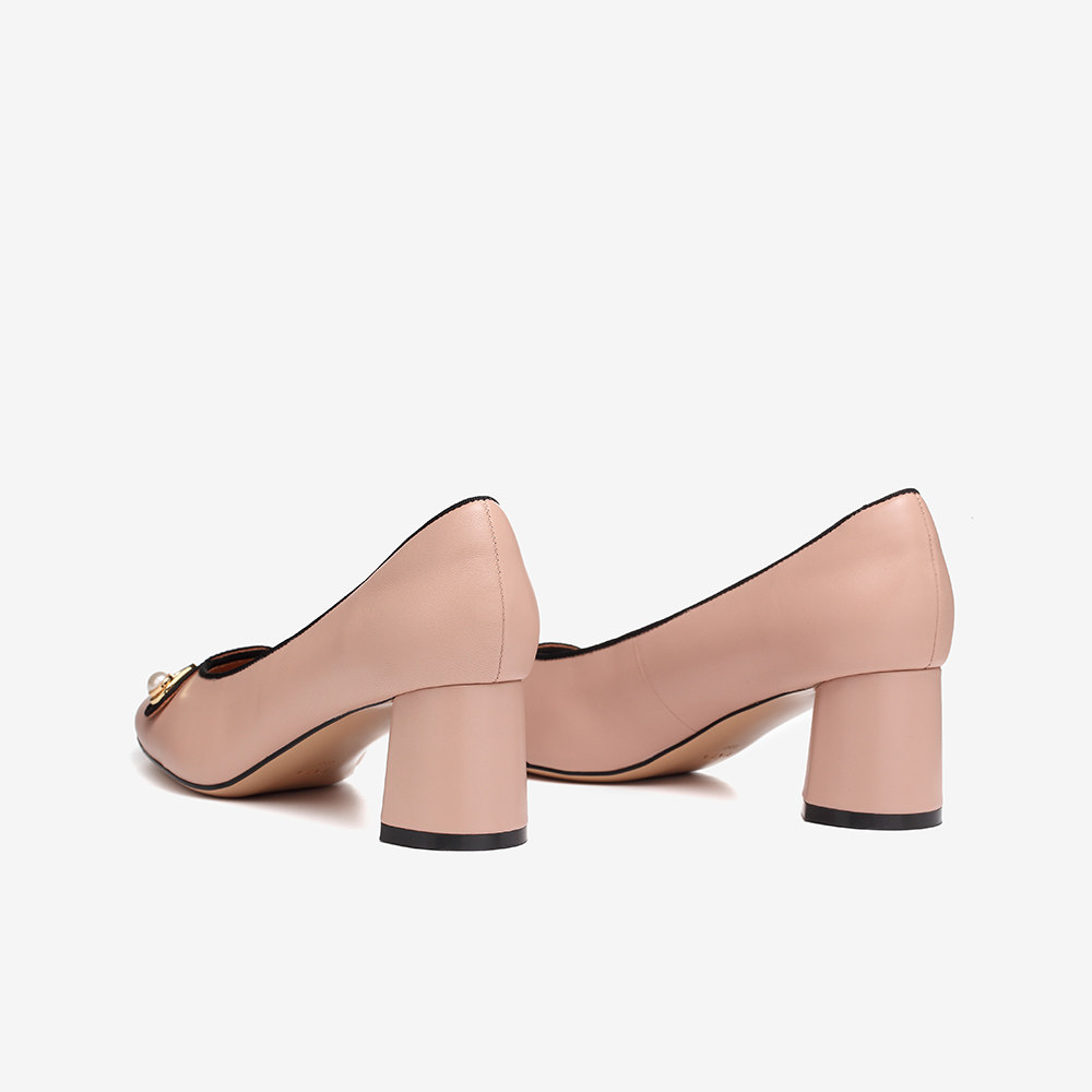 tata他她秋商场同款通勤尖头粗高跟女单鞋新款7cu06cq1