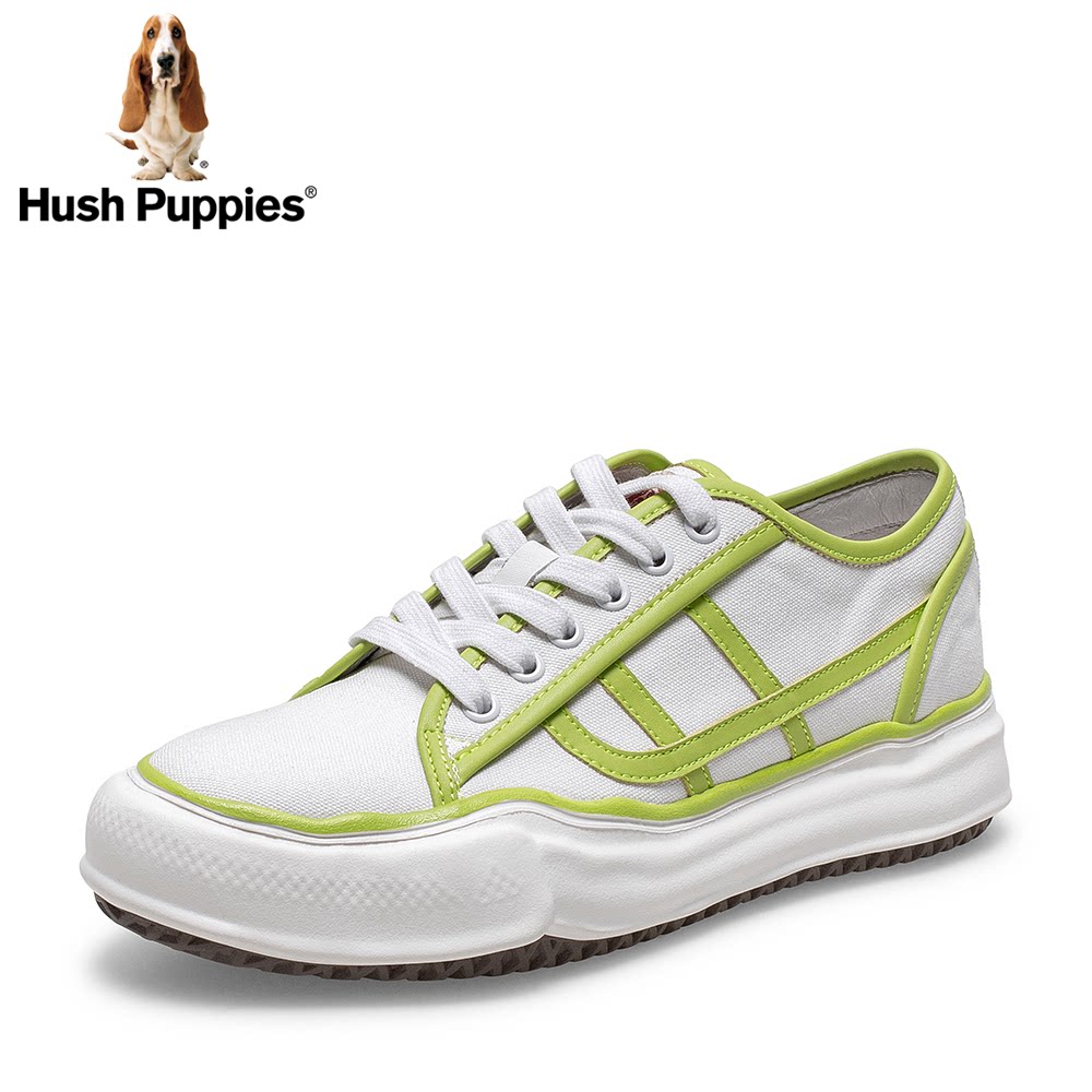 清仓特卖暇步士2021女鞋撞色系带帆布布鞋休闲鞋休闲板鞋