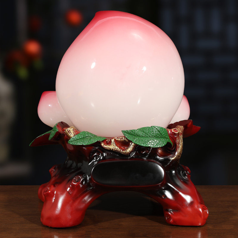 大寿寿桃摆件长辈生日礼物多福添祝寿贺寿送爷爷摆件