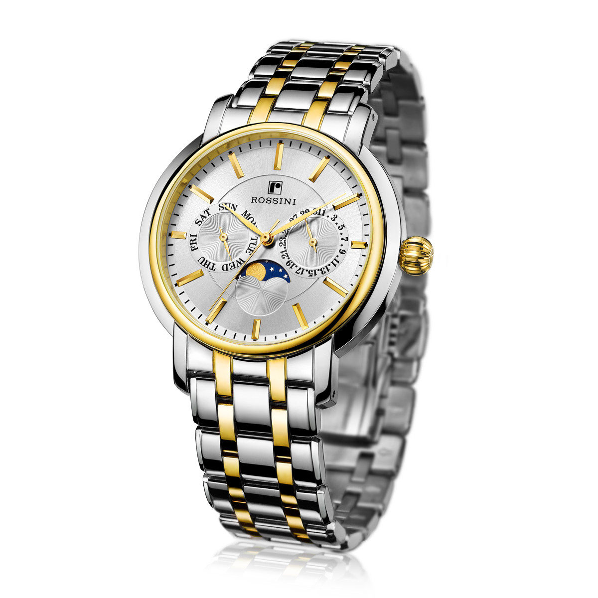 手表专柜同款罗西尼男款学生防水复古休闲石英表国产腕表