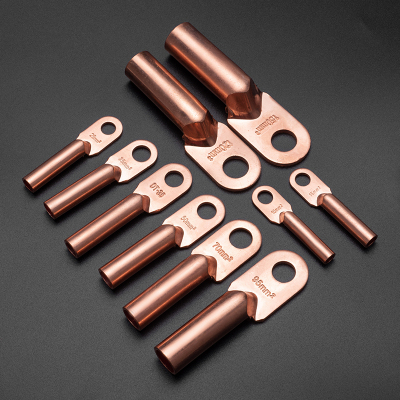 dt铜鼻子b级16 25 50 70 150 240平方铜接线端子电缆头紫铜线耳