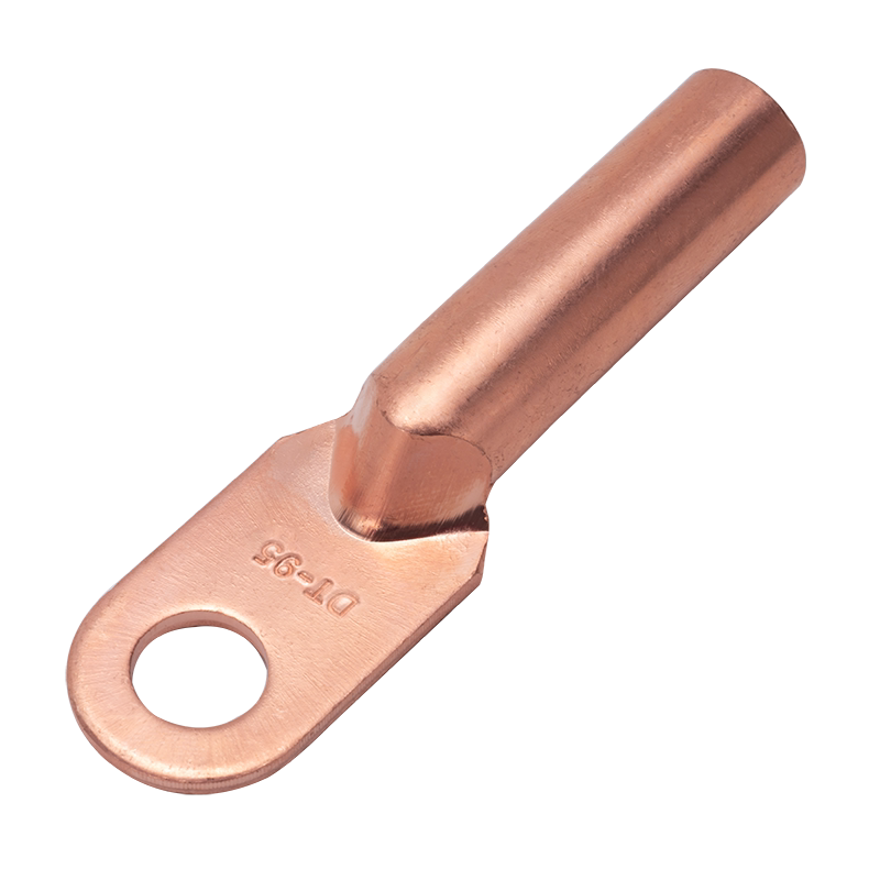 dt铜鼻子国标16 25 50 70 150 240平方铜接线端子电缆头紫铜线耳