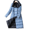 Off Season Double Side Wear Light And Thin Long Down Jacket Women's 2021 New Medium And Long Down Jacket Over The Knee Burst Style Wear Thin Down Jacket On Both Sides Off Season Double Side Wear Light And Thin Long Down Jacket Women's 2021 New Medium And Long Down Jacket Over The Knee Burst Style Wear Thin Down Jacket On Both Sides