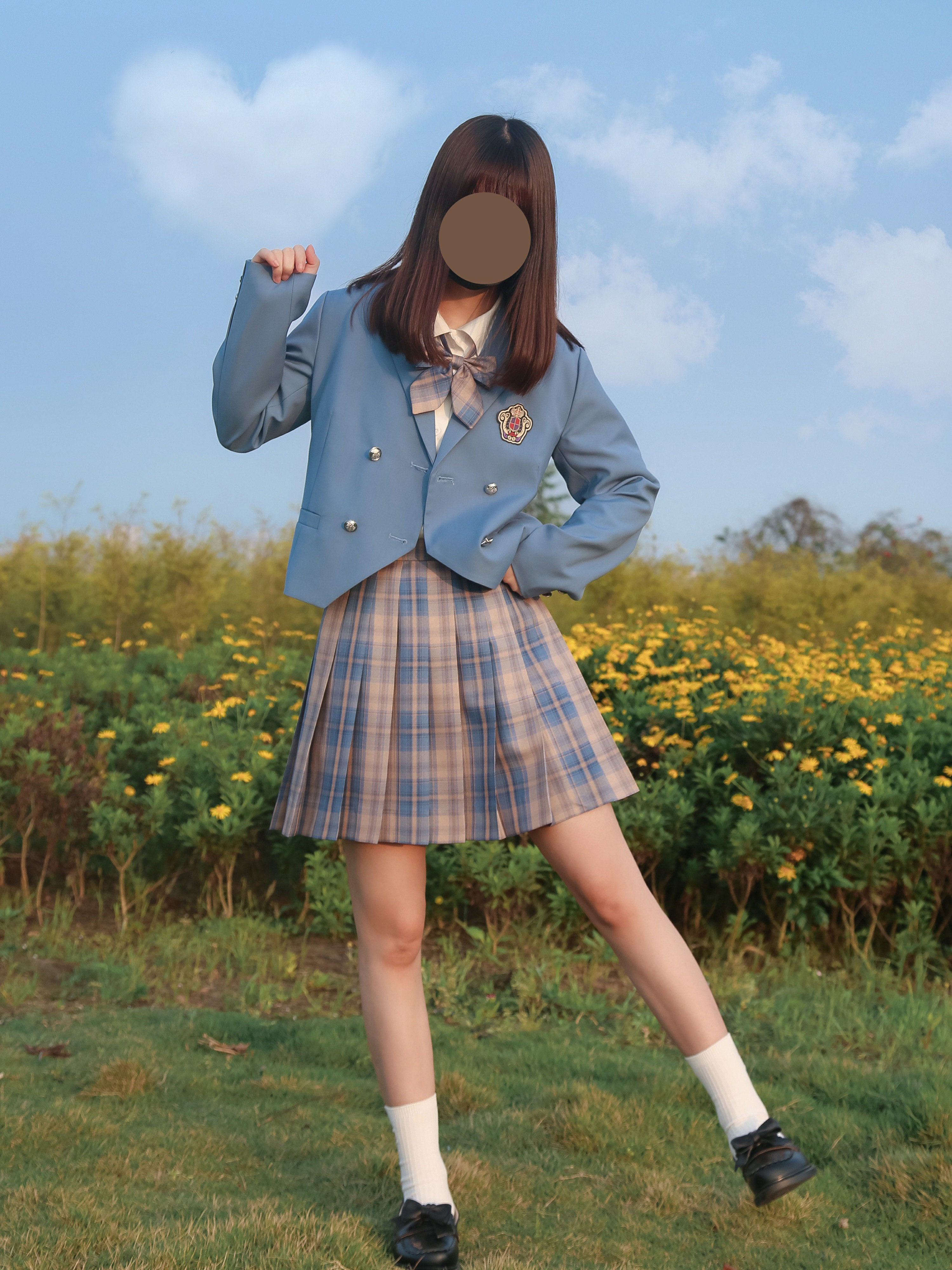 原创jk制服格裙百褶裙 日系学院风【雾于水畔】现货全款 全涤