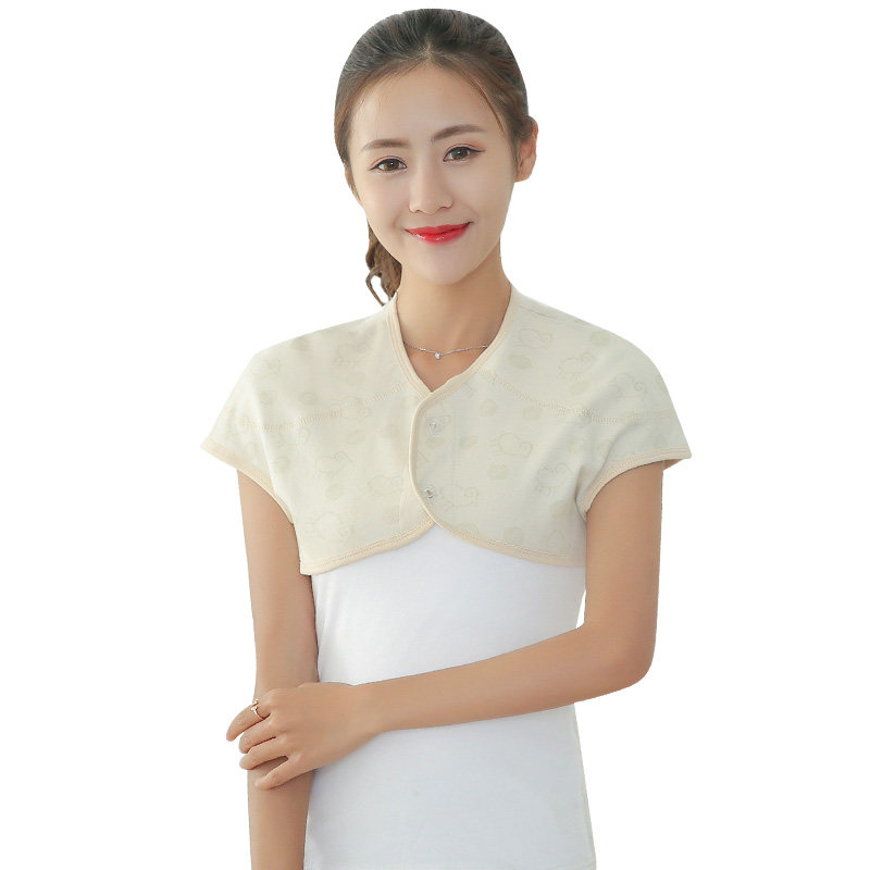 全棉月子护肩夏季薄款女保暖睡觉肩膀护肩女士彩棉空调护肩坎肩