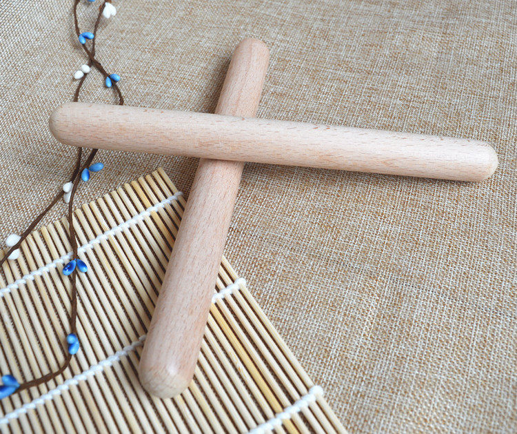 教具奥尔夫儿童打击乐器原木打棒节奏棒响优质榉木打击乐器