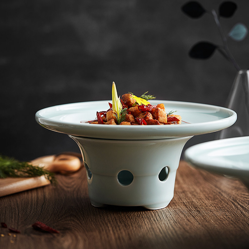 明炉意境餐具创意酒店专用餐厅蜡烛盘