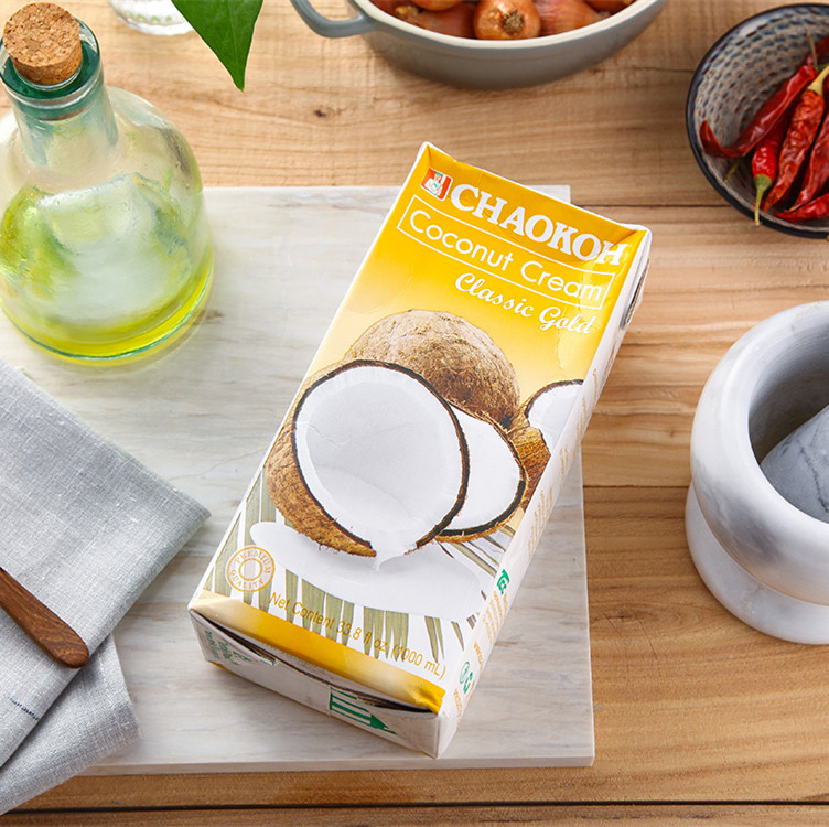泰国进口俏果金标椰浆1l高浓度椰奶椰汁西米其它原料