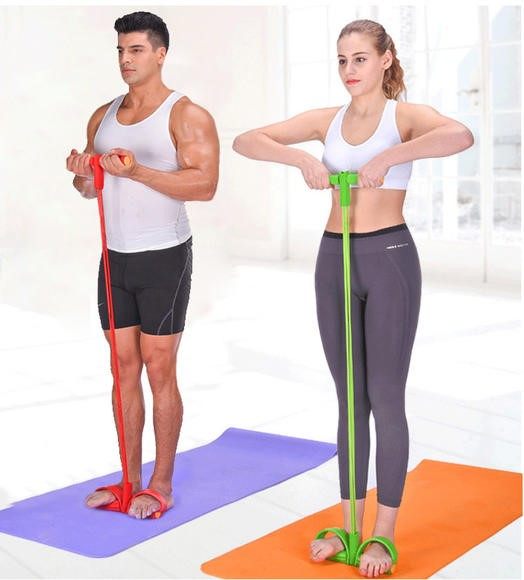 拉力瑜伽仰卧起坐肚子多功能健身身带拉绳拉力绳