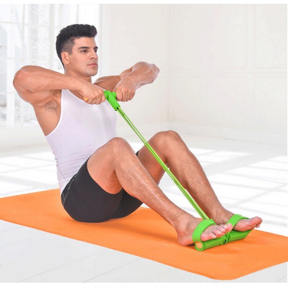 拉力瑜伽仰卧起坐肚子多功能健身身带拉绳拉力绳