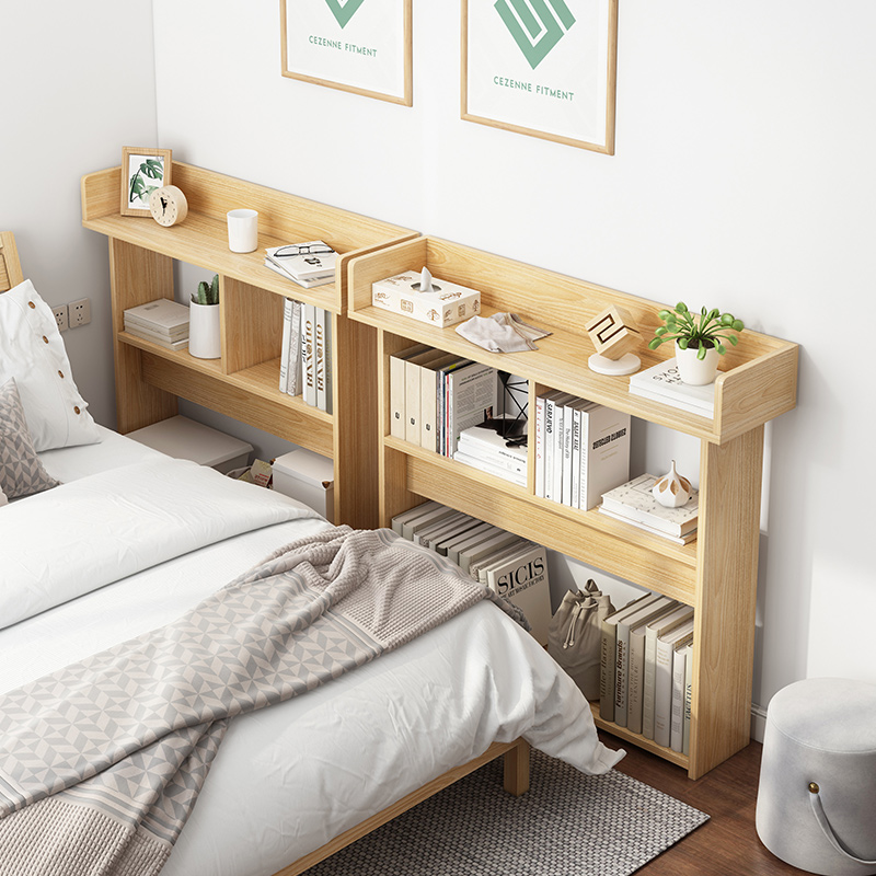 简易床边书架卧室家用床尾床头置物架客厅书柜落地收纳夹缝隙架子