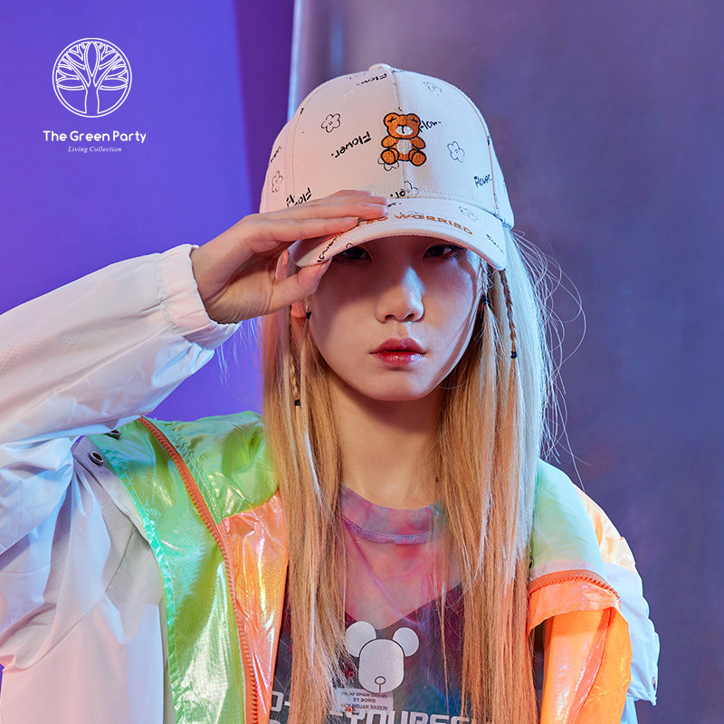 thegreenparty女士秋棒球帽萌趣帽子户外百搭个性遮阳防晒帽子