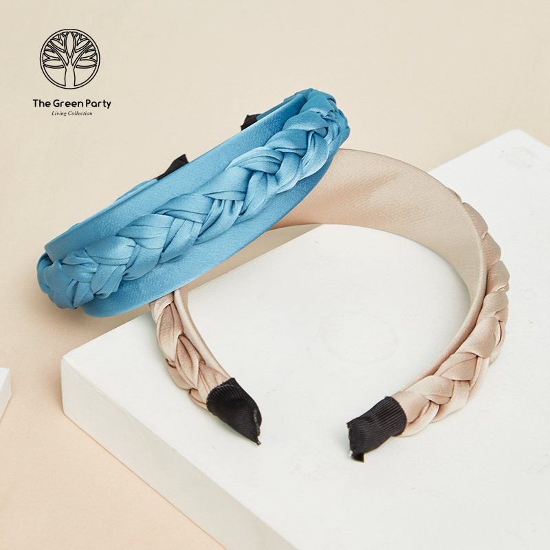 thegreenparty头饰发箍气质头扣布艺发艺发女士编制头箍发饰