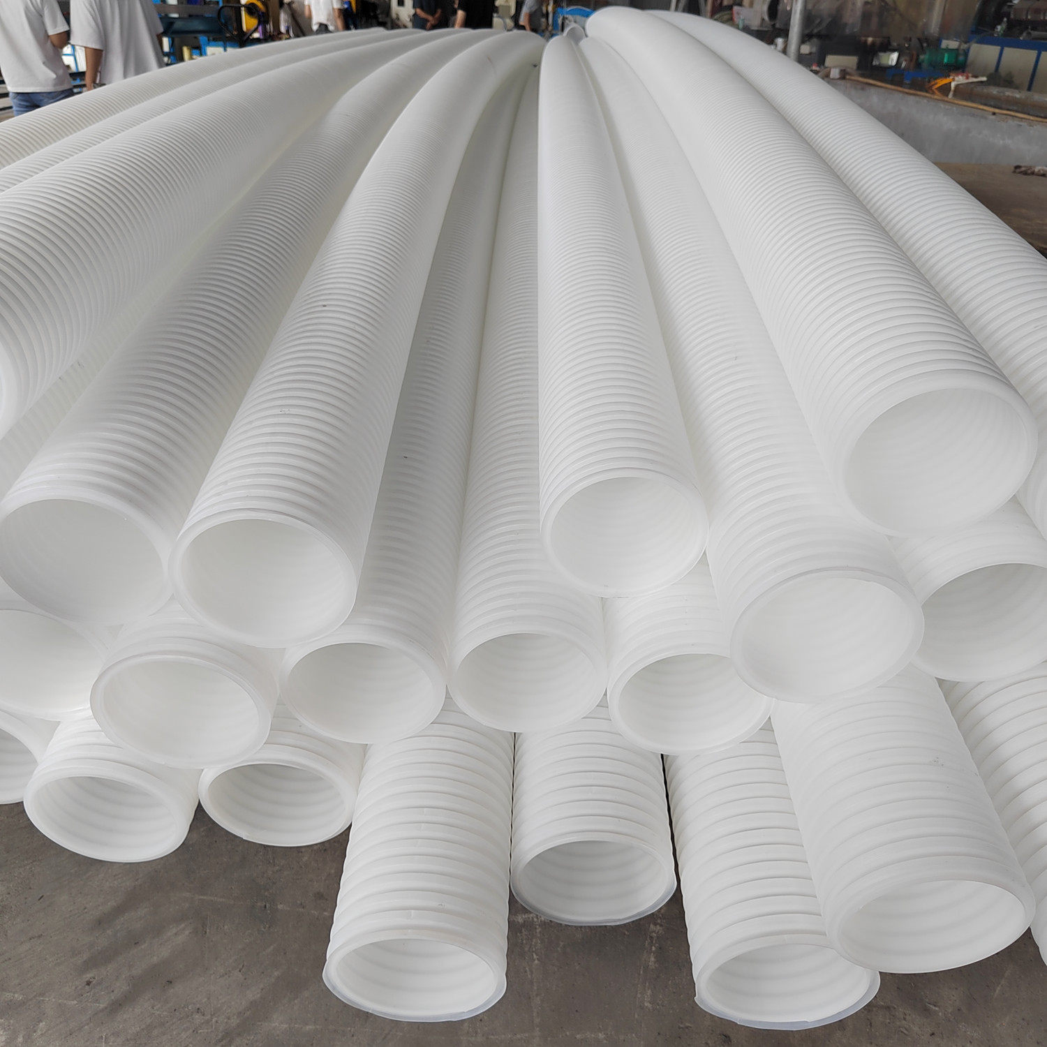 双壁单壁hdpe波纹管塑料打孔下水管电缆通信套管pe管