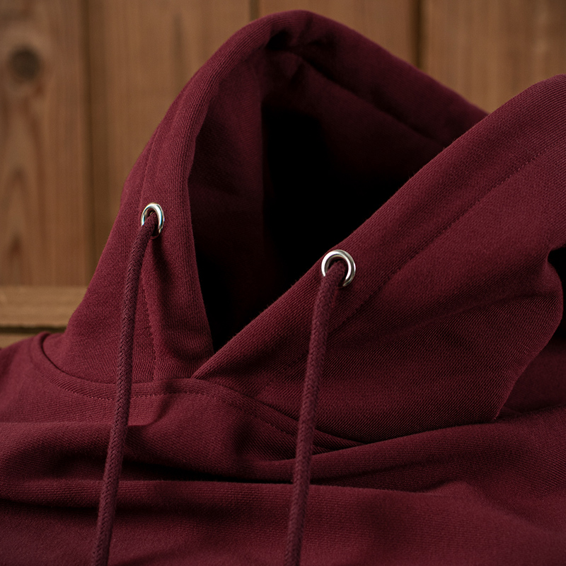 2021冬季新款港风情侣加绒加厚长袖酒红男女ulzzang卫衣宽松韩版