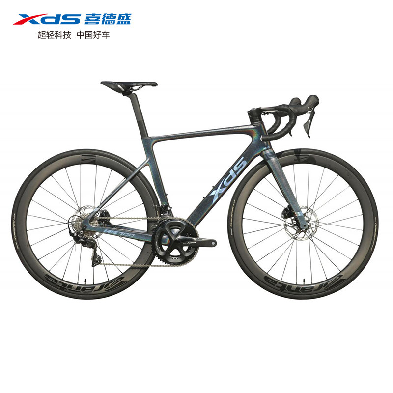 喜德盛公路车rs700碳钎维自行车禧玛诺105双控油刹22速竞速破风车
