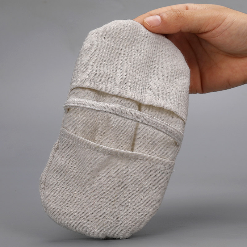 手套日式棉麻加厚隔热厨房烘焙防烫五指微波炉微波炉手套