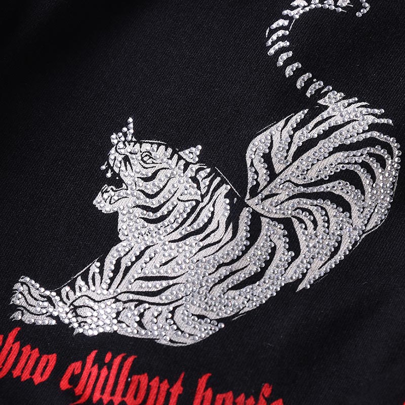 tch潮牌年老老虎烫钻字母潮童童时尚短裤t19221608k裤子