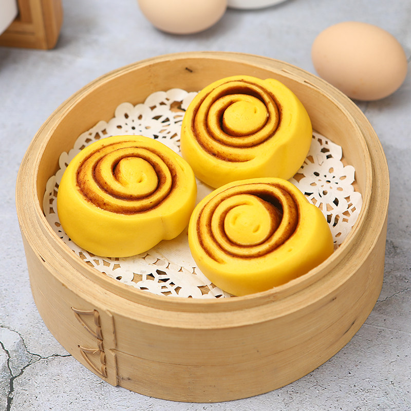 荷花红豆卷茶餐厅酒店早餐包子面食绿色食品包包包点