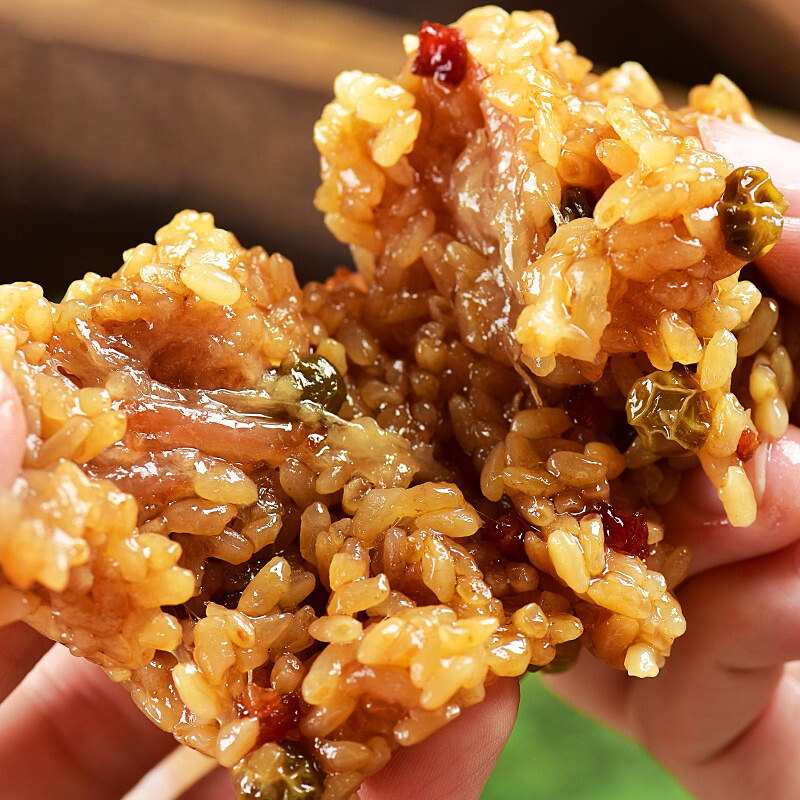 肉粽腊肉稻香村稻香私房豌豆100g4只端午节粽子粽子