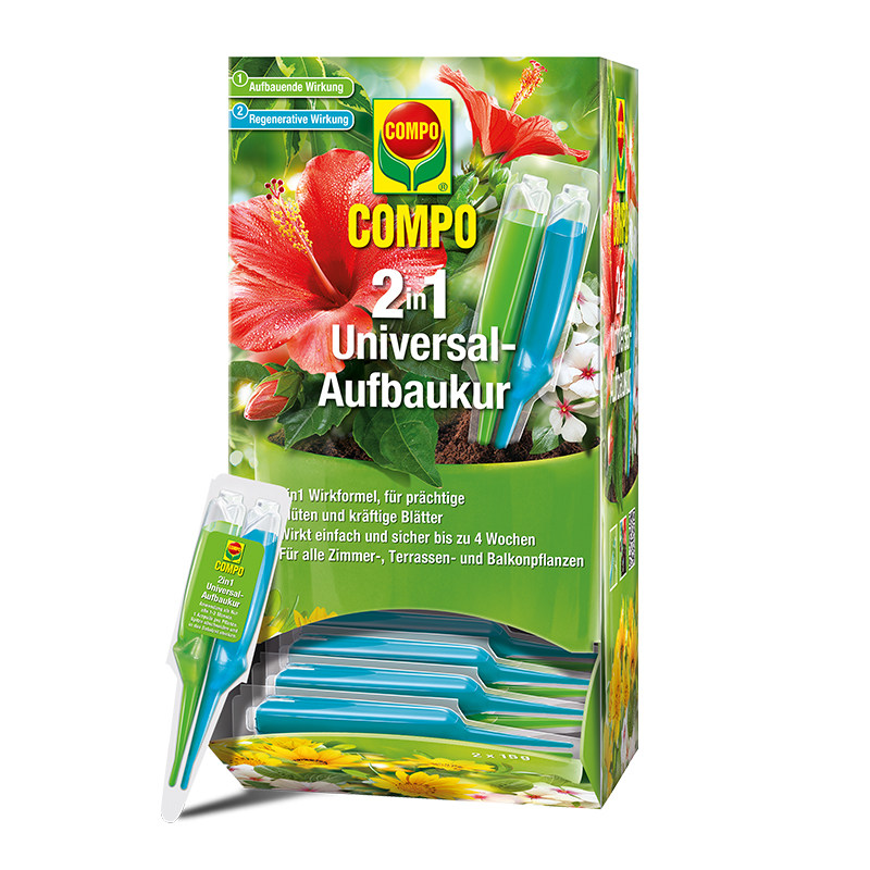 compo德国进口阳台盆栽绿色植物花卉通用营养液二合一即插即用型