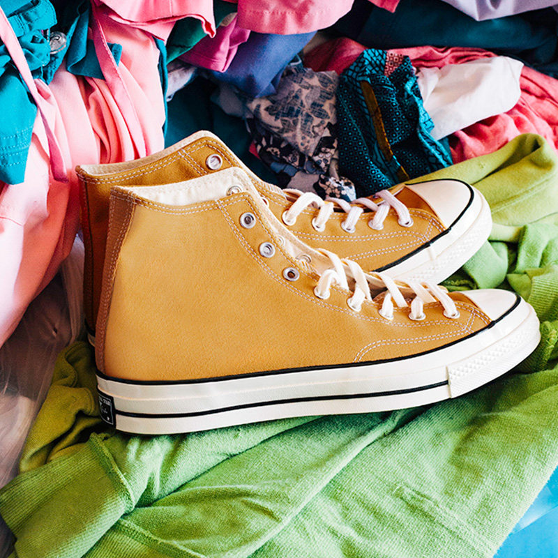 ys匡威黄色高帮帆布鞋男女女鞋1970s经典情侣帆布鞋