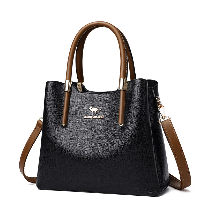 袋鼠真皮包包女包2020新款时尚大气女士包袋