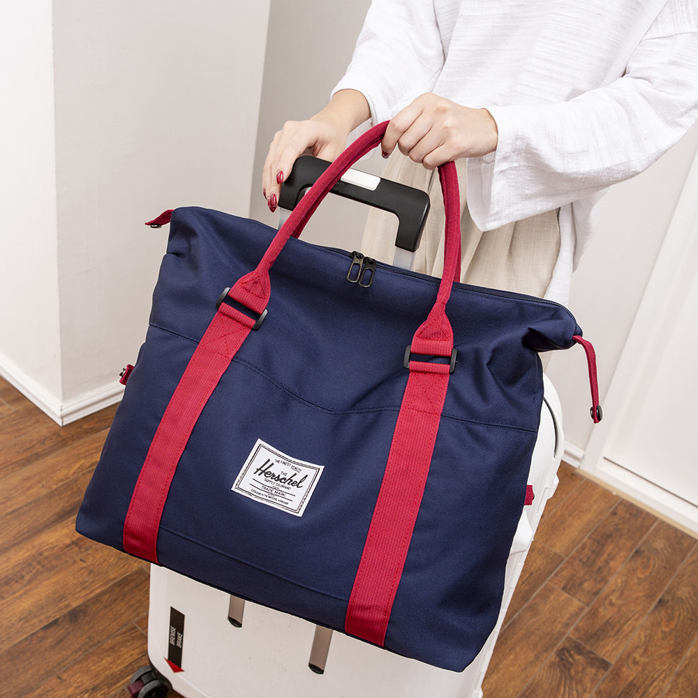 韩版小行李包男女大容量健身旅行包