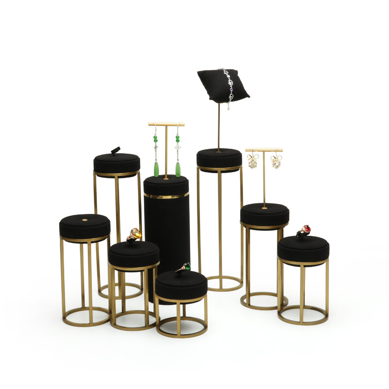 展示旭跃新款金属橱窗珠宝道具戒指手镯吊坠首饰展示架