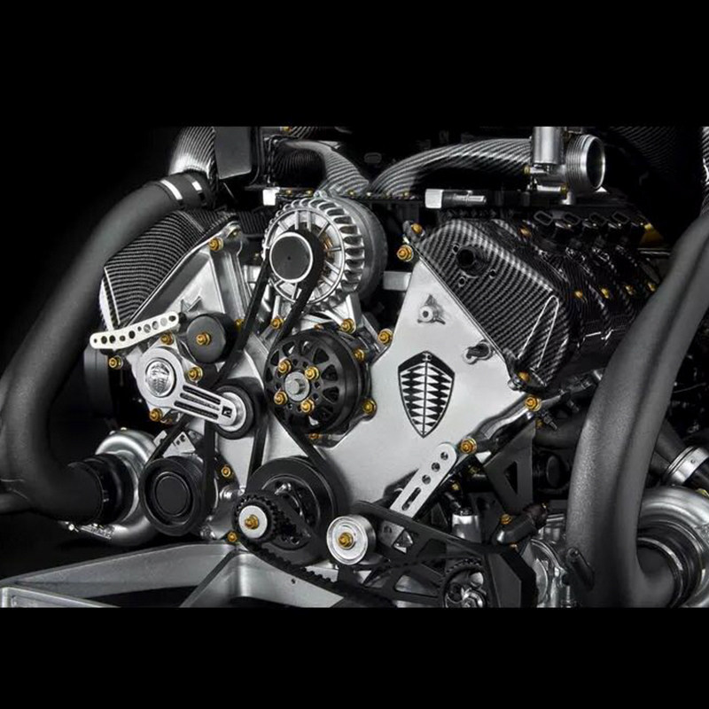 科尼塞克one1引擎模型赛车发烧友树脂发动机装饰摆件摆件