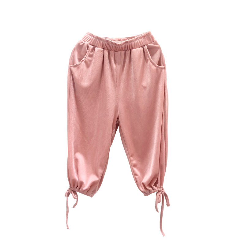 女童休闲裤中大抽绳灯笼裤2020夏季新款童装天丝裤子