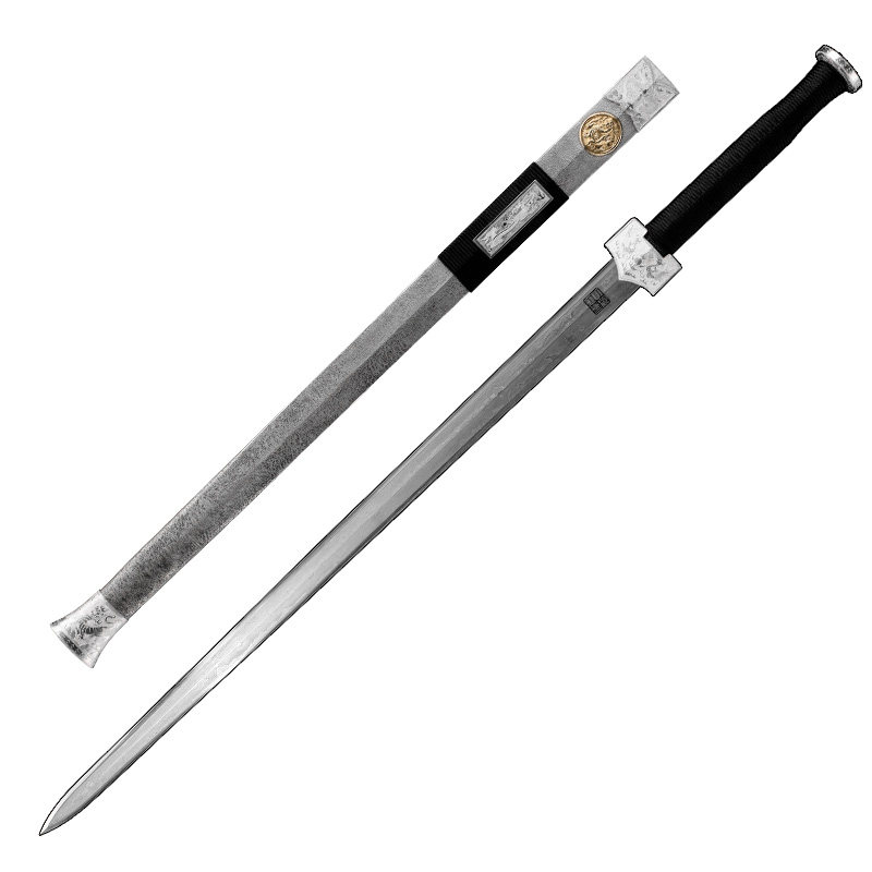 宝剑四圣玄铁剑查长收藏送礼镇宅陨陨石龙泉字号刀剑