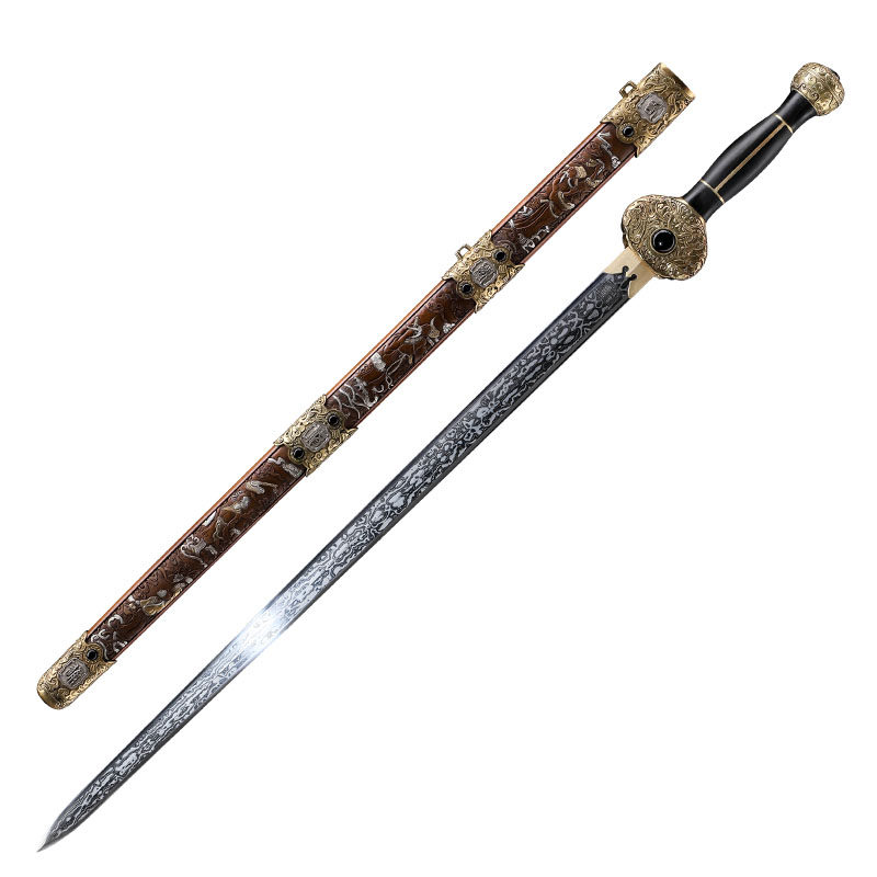 八仙陨铁剑传家之宝陨石天铁龙泉字号查长伟大刀剑