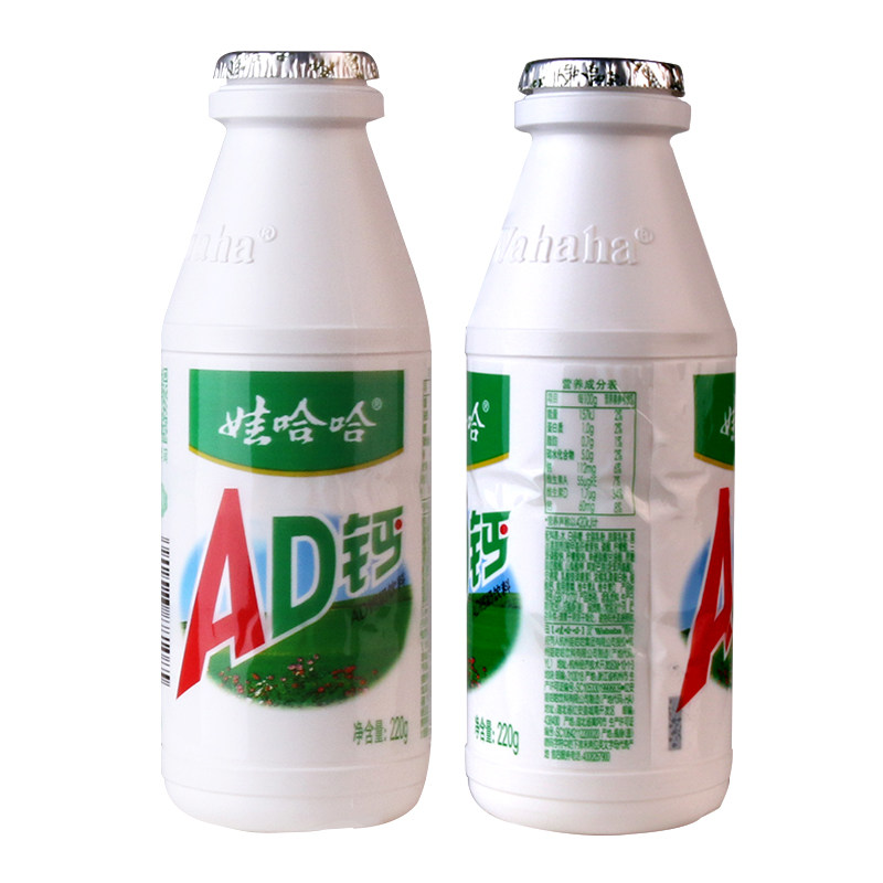 娃哈哈ad钙奶220g*24瓶整箱儿童营养早餐大瓶酸奶饮料配餐搭档