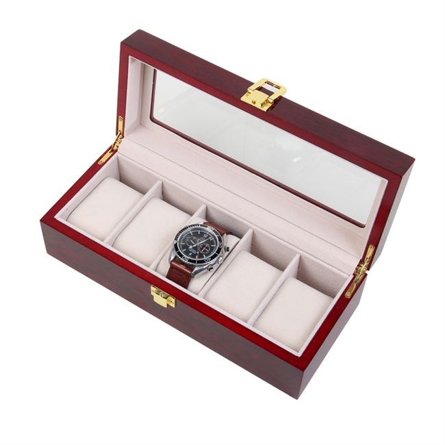 手表正品木质展示包装盒玻璃天窗收纳盒表盒眼镜盒首饰盒
