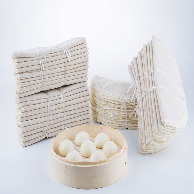 蒸笼布不粘家用蒸锅纸纯棉纱布蒸饭的笼布包子馒头防