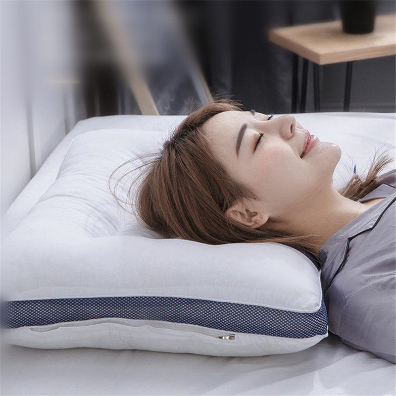 颈椎明子枕头单人双人一对家用睡眠低枕枕芯枕头