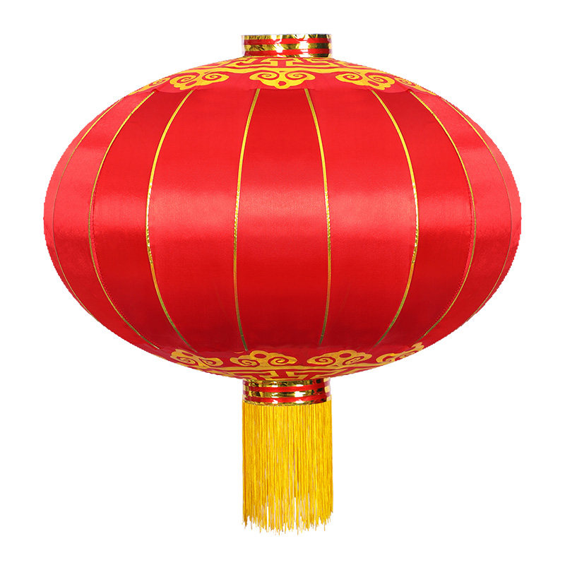 灯笼国庆中秋大红红灯笼户外防水绸布铁口广告灯笼