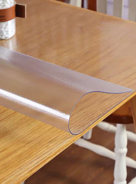 圆角pvc软玻璃防水防油免洗桌布