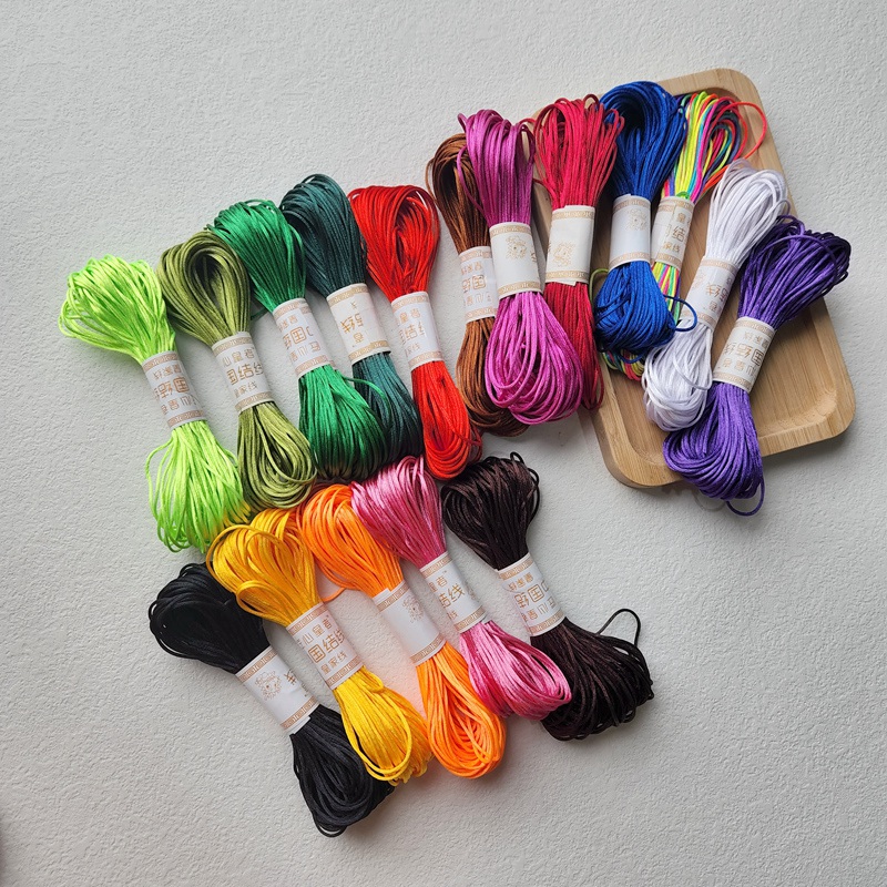 7号线段幻彩七彩彩色diy手工编织手链编绳线