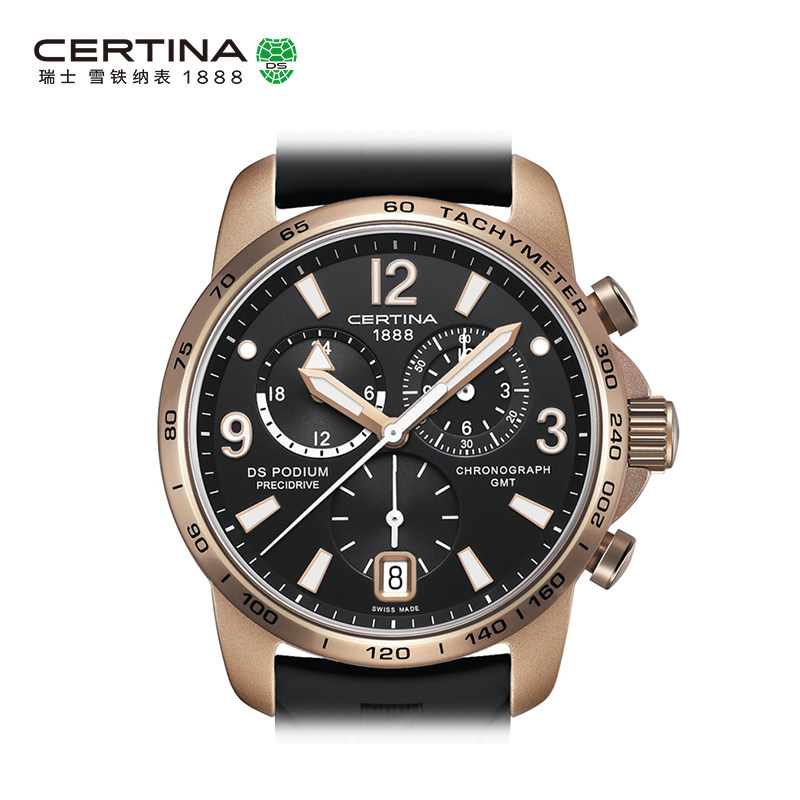 certina雪铁纳dspodium系列瑞士进口计时防水石英瑞士腕表