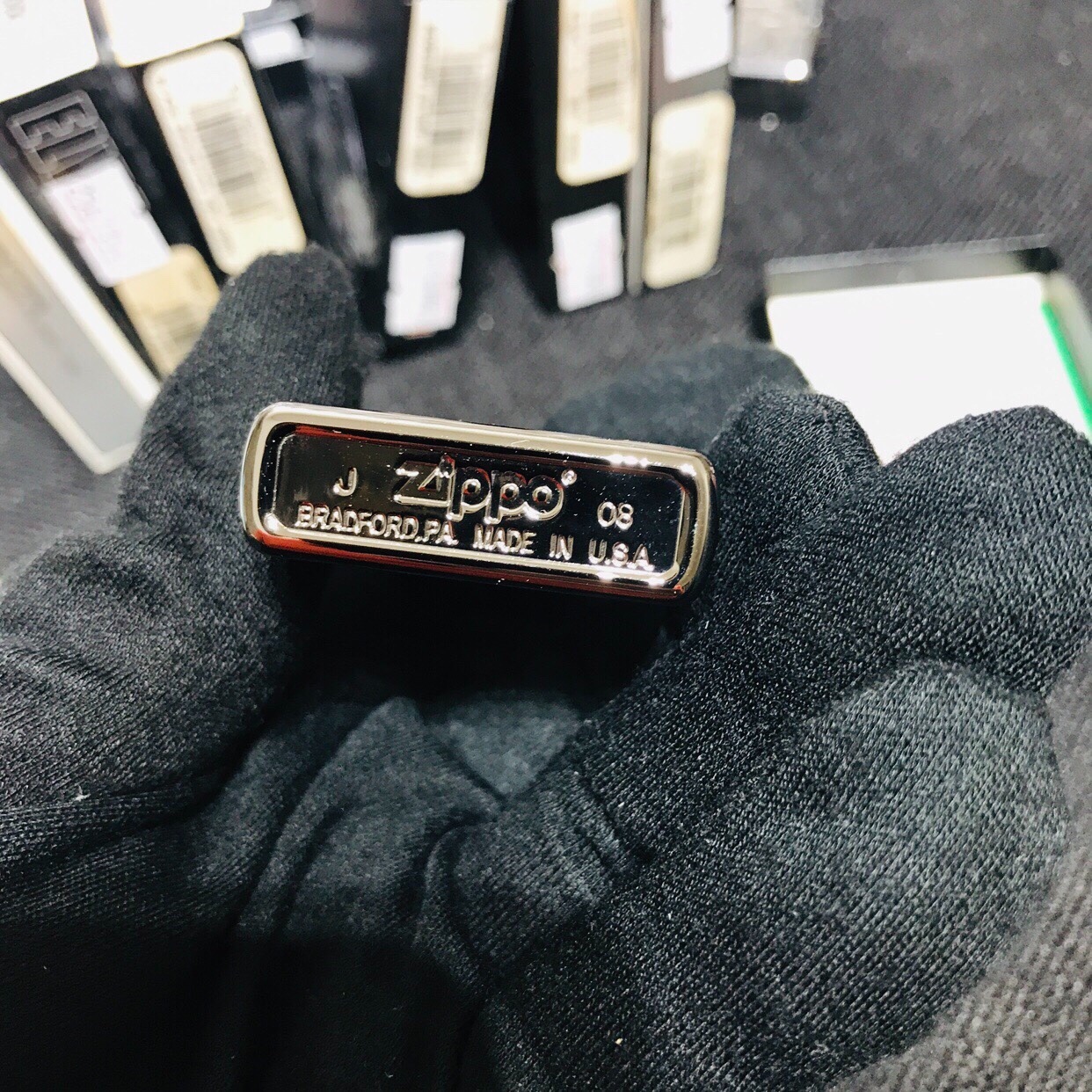 zippo打火机绝版风女老机黑冰风中女郎24482经典收藏zippo