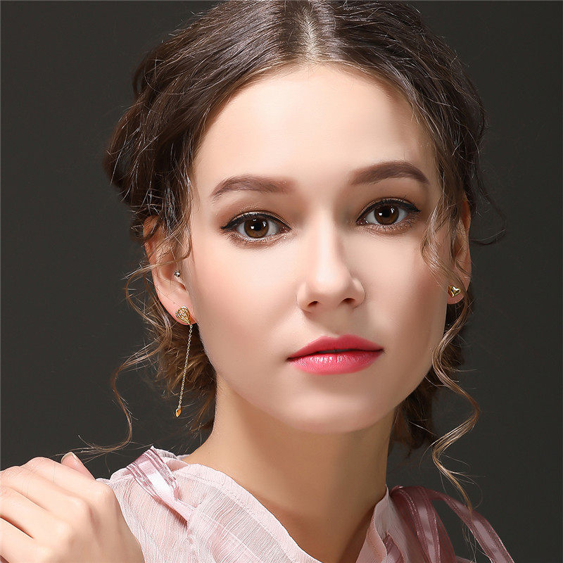 littlejoys适合圆脸脸的耳环显瘦耳坠气质长款耳钉