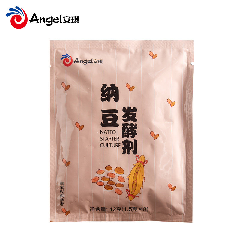 安琪纳豆发酵剂家用自制即食拉丝发酵豆制品发酵菌粉15g8条