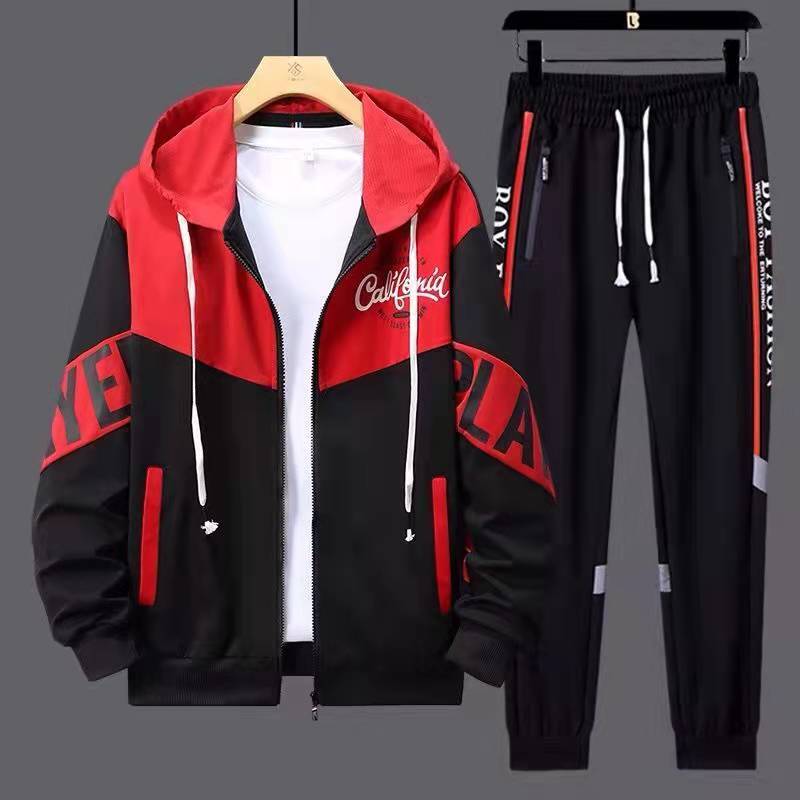 青少年春秋季外套12男孩开衫运动服套装13初中学生16大童15岁卫衣